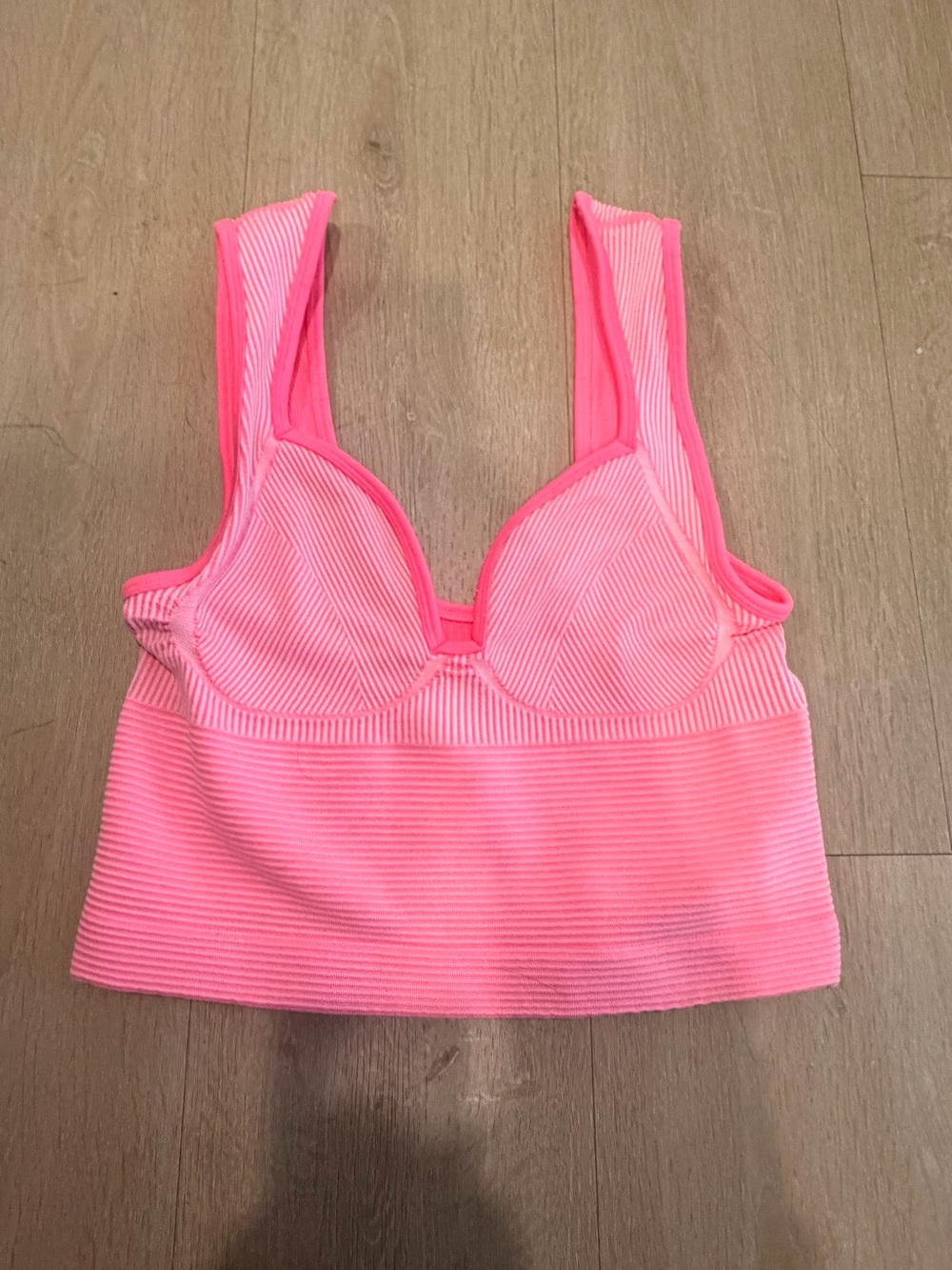 Free People Movement Pink Ribbed Tank - Women XL